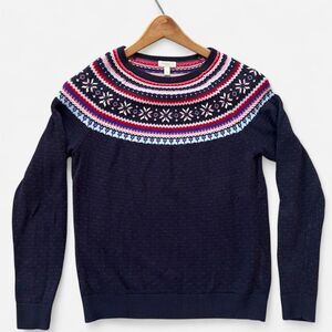 Talbots Women's Blue and Navy Jumper